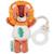 Doudou attache sucette jack mini ami de la nuit Blanc, rose, jaune+Orange, rouge, blanc+Rose, blanc 4 - vertbaudet enfant 