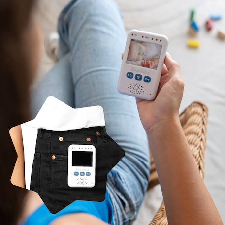 Babyphone caméra portée 250m Bleu 5 - vertbaudet enfant 
