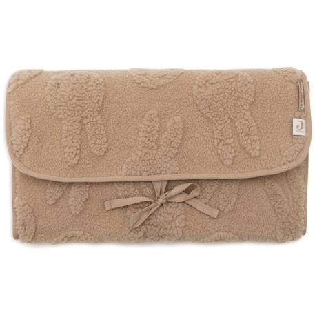 Tapis à langer nomade miffy jacquard teddy biscuit Marron 1 - vertbaudet enfant 