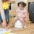 Pot d'apprentissage avec cuvette amovible Beige+Vert 2 - vertbaudet enfant 