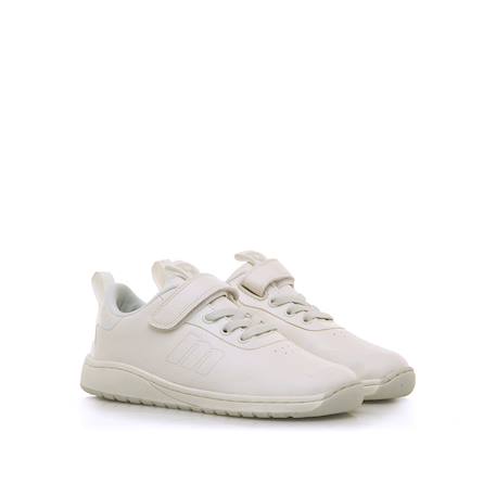 Sneakers garçon synthétique lacets- fermeture adhésive barefoot Blanc mat+Bleu vif+White 5 - vertbaudet enfant 