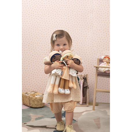 Poupée souple chloé Pêche, bleu, blanc 3 - vertbaudet enfant 