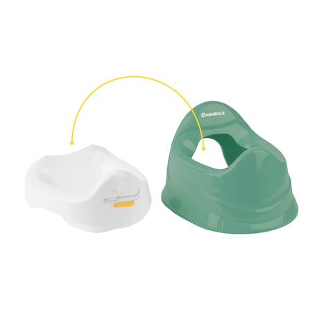 Pot d'apprentissage avec cuvette amovible Beige+Vert 10 - vertbaudet enfant 