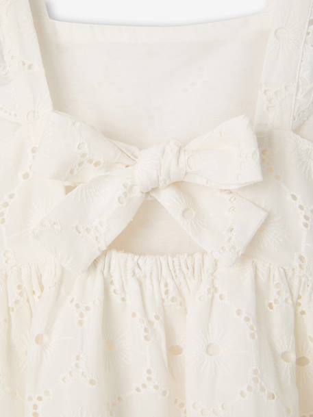 Robe fille broderie anglaise coton blanc 5 - vertbaudet enfant 