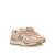 Sneakers filles textile lacets- fermeture adhésive Beige clair+Pink 10 - vertbaudet enfant 
