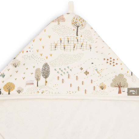 Cape de bain tiny park (75 x 75 cm) Ecru, vert, jaune 4 - vertbaudet enfant 