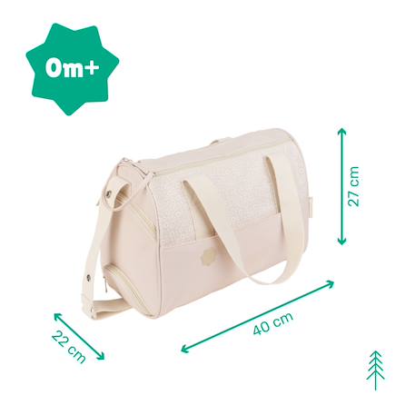 Sac à langer bébé pocketstyle Blanc+Vert, écru 5 - vertbaudet enfant 