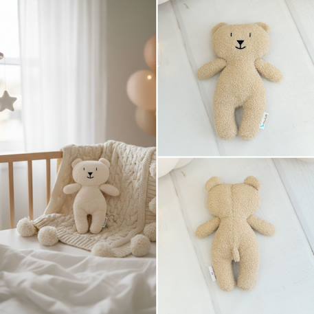 Poupée en tissu ours teddy ultra doux Beige 6 - vertbaudet enfant 