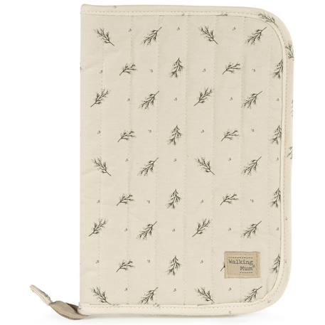 Protège carnet de santé mimosa vert Ecru, vert 1 - vertbaudet enfant 