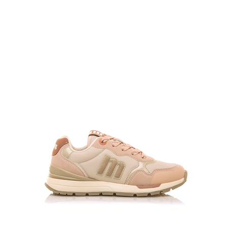 Sneakers filles textile lacets Beige clair+Pink 6 - vertbaudet enfant 