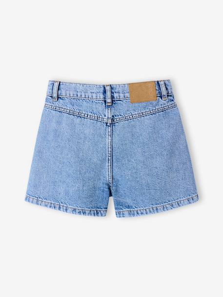 Short denim bleu clair 3 - vertbaudet enfant 