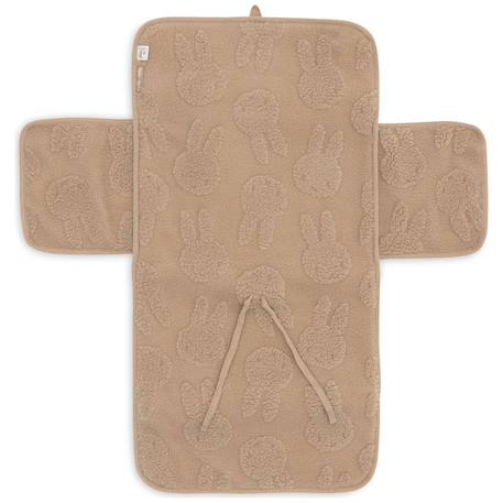 Tapis à langer nomade miffy jacquard teddy biscuit Marron 3 - vertbaudet enfant 