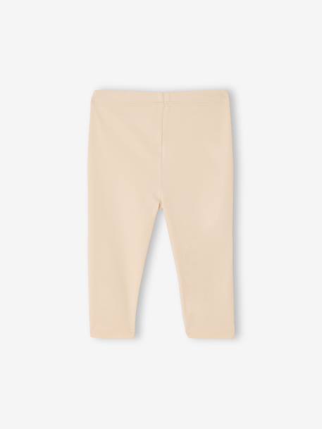 Lot de 2 leggings bébé fille BASICS lot marine grisé+noix de pécan+ocre 10 - vertbaudet enfant 