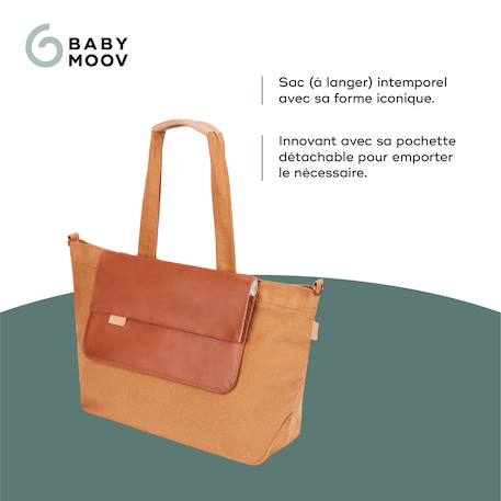 Sac à langer bébé tote bag sherpa Marron 3 - vertbaudet enfant 