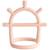 Jouet de dentition en silicone no drop blush Ecru+Rose 6 - vertbaudet enfant 