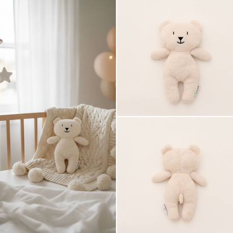 Poupée en tissu ours teddy ultra doux White 6 - vertbaudet enfant 