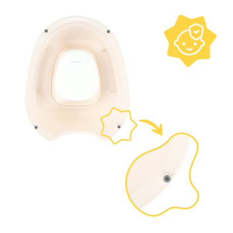 Pot d'apprentissage avec cuvette amovible Beige+Vert 5 - vertbaudet enfant 
