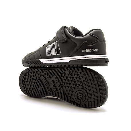 Sneakers de foot garçon synthétique lacets- fermeture adhésive Black+White 4 - vertbaudet enfant 