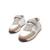 Sneakers filles synthétique lacets- fermeture adhésive barefoot Rose sable+White 8 - vertbaudet enfant 