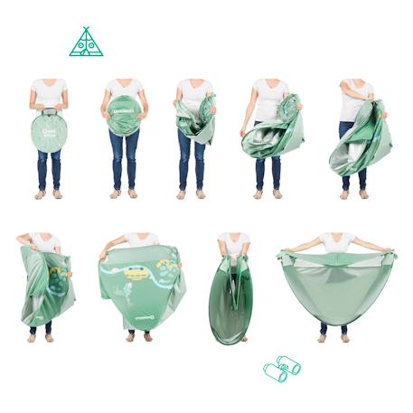 Tente anti uv bébé plage Vert 4 - vertbaudet enfant 