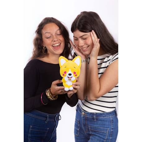 Peluche - peluche little corgi cuties 20 cm : chien corgi - in love Jaune 2 - vertbaudet enfant 