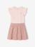 Robe fille effet 2 en 1 écru+indigo+rayé rose+rose pâle 19 - vertbaudet enfant 