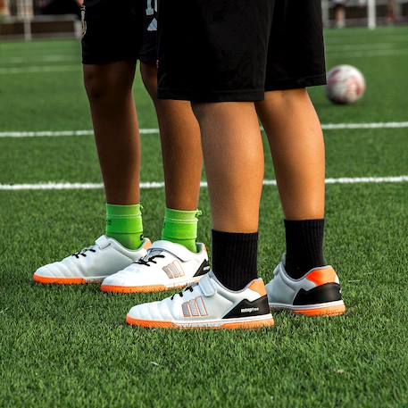 Sneakers de foot garçon synthétique lacets- fermeture adhésive Black+White 8 - vertbaudet enfant 