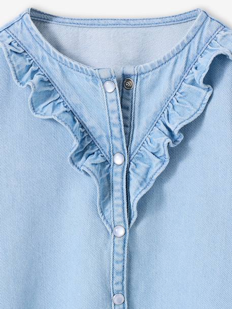 Chemise fille denim coton stone 3 - vertbaudet enfant 