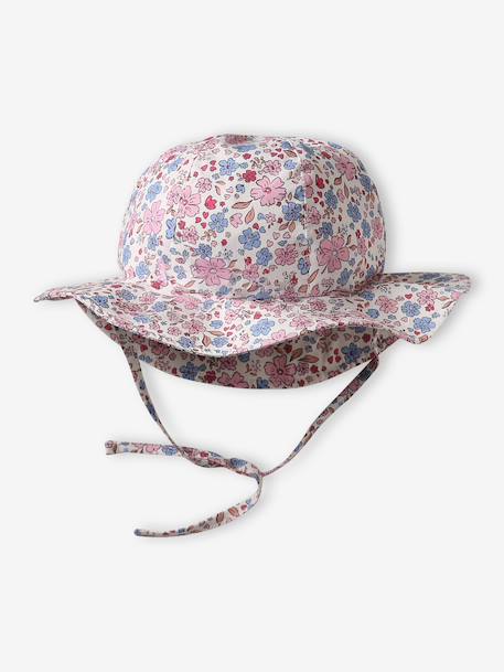 Bébé-Accessoires-Bob bébé fille coton imprimé fleuri