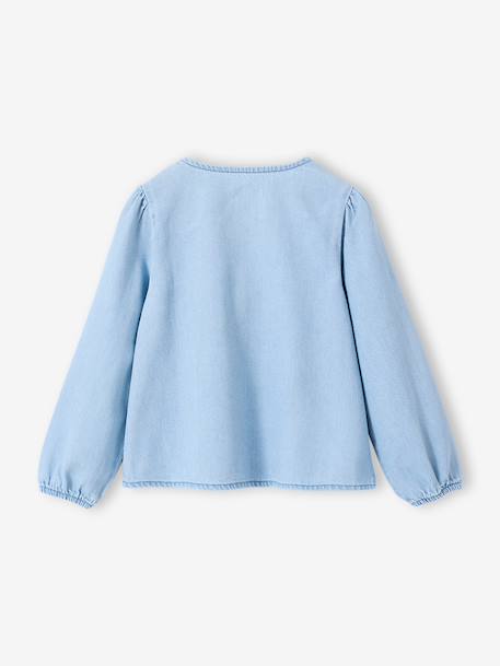 Chemise fille denim coton stone 2 - vertbaudet enfant 