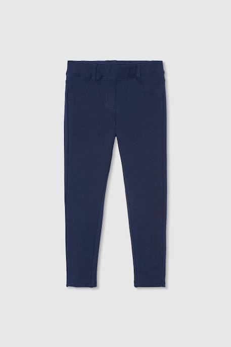 Pantalon fille coton Bleu 1 - vertbaudet enfant 