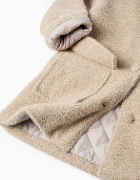 Blouson avec boutons Beige 4 - vertbaudet enfant 