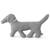 Peluche en coton bio doudou chien teckel Gris 1 - vertbaudet enfant 