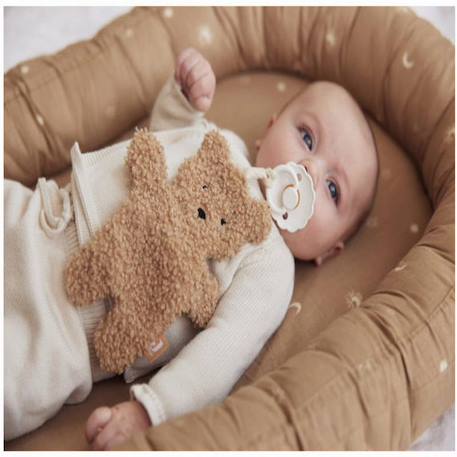Doudou attache sucette teddy bear Biscuit+Ecru+Rose+Vert 4 - vertbaudet enfant 