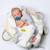 Peluche musicale en tricot de coton dino Dino gris 4 - vertbaudet enfant 