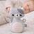 Jouet d'éveil bébé – culbuto chat en coton Gris 5 - vertbaudet enfant 