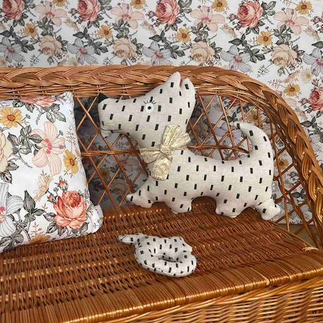 Grande peluche en coton - chien scotty Beige 4 - vertbaudet enfant 