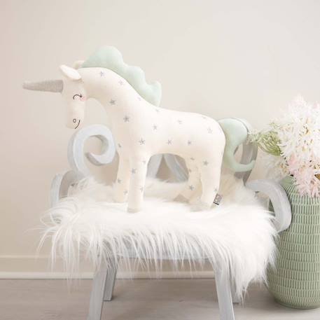 Peluche licorne en coton tricoté Écru 4 - vertbaudet enfant 