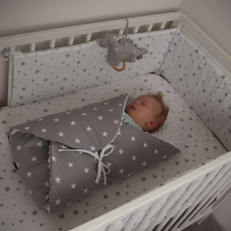 Peluche musicale en tricot de coton dino Dino gris 6 - vertbaudet enfant 