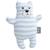Peluche doudou ourson en coton tricoté Bleu 1 - vertbaudet enfant 