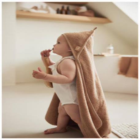Cape de bain éponge en coton 75x75cm Corail, beige+Marron clair+Nougat+Vert 12 - vertbaudet enfant 