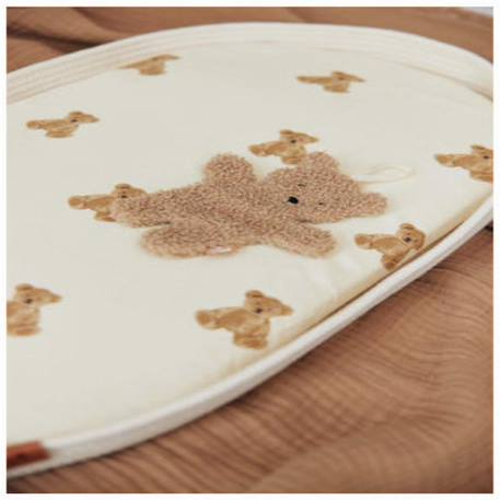 Doudou attache sucette teddy bear Biscuit+Ecru+Rose+Vert 5 - vertbaudet enfant 