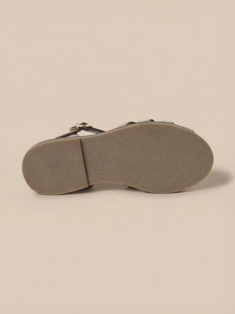 Sandales en cuir irisé fille Dore 4 - vertbaudet enfant 