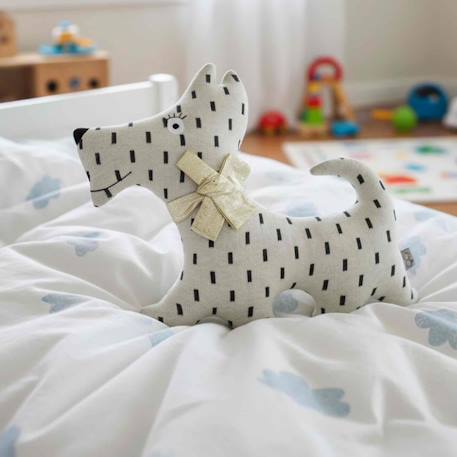 Grande peluche en coton - chien scotty Beige 3 - vertbaudet enfant 