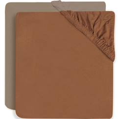 Linge de maison et décoration-Linge de lit bébé-Drap-housse jersey lit bébé (2 pcs)
