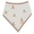 Lots de 2 bavoirs bandana en coton Blanc, marron clair+Multicolore fleuri 4 - vertbaudet enfant 