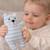 Peluche musicale ourson en coton Bleu 3 - vertbaudet enfant 