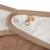 Lots de 2 bavoirs bandana en coton Blanc, marron clair+Multicolore fleuri 3 - vertbaudet enfant 