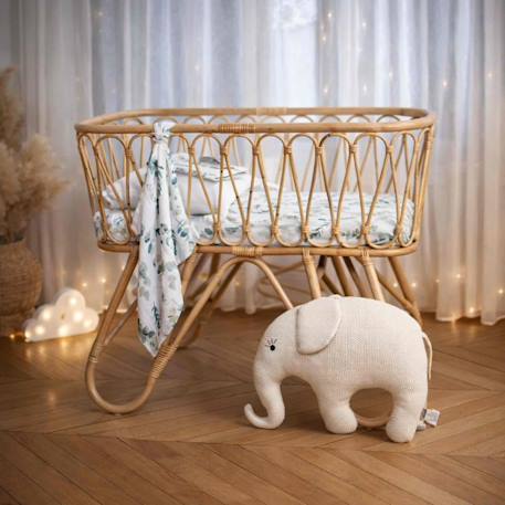 Grande peluche éléphant en coton tricoté Écru 5 - vertbaudet enfant 