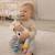 Peluche doudou girafe en coton tricoté Écru 2 - vertbaudet enfant 